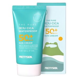 Kem Chống Nắng Pretty Skin The Pure Jeju Cica Waterproof Sun Cream SPF50+/PA++++ (50ml)