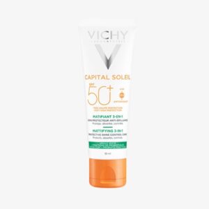 Kem Chống Nắng Kiềm Dầu Vichy Capital Soleil Mattifying 3-trong-1 SPF50+ (50ml) - Bảo Vệ Da, Giảm Bóng Dầu, Ngăn Ngừa Mụn