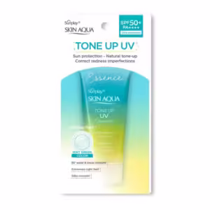 Sunplay Skin Aqua Tone Up UV Essence – Mint Green SPF50+/PA++++ (50g)