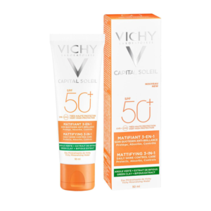 Kem Chống Nắng Kiềm Dầu Vichy Capital Soleil Mattifying 3-In-1 SPF50+ (50ml)