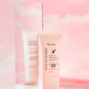 Kem Chống Nắng Dưỡng Trắng Hemia SPF50+ PA++++ (50ml) - Bảo Vệ Da, Chống Lão Hóa, Nâng Tông Trang Điểm, Nhập Khẩu Hàn Quốc
