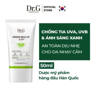 Kem Chống Nắng Vật Lý Dr.G Green Mild Up Sun+ SPF50+ PA++++ cho Da Nhạy Cảm (50ml)