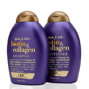Bộ Dầu Gội Xả Biotin Collagen Ogx - Giảm Rụng và Kích Thích Mọc Tóc (385ml)