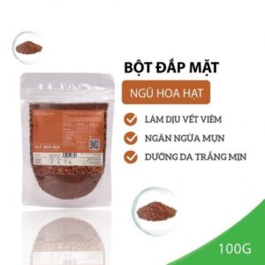 Bột Ngũ Hoa Hạt Milaganics Dưỡng Da Trắng Mịn & Ngăn Ngừa Mụn (100g)
