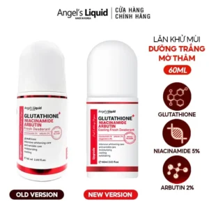 Lăn Khử Mùi Angel's Liquid Glutathione+ Niacinamide Arbutin (60ml)