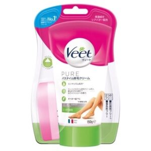 Kem Tẩy Lông Veet Pure Dành Cho Da Khô 150g (Màu Xanh Lá)