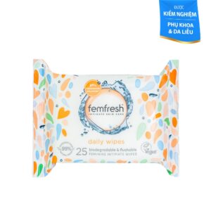 Khăn Ướt Vệ Sinh Vùng Kín Femfresh Hằng Ngày 25 Tờ