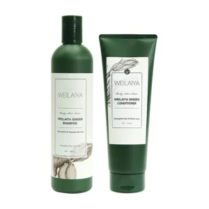 Bộ Dầu Gội Xả Gừng Trắng Weilaiya - Kích Mọc Tóc Dành Cho Tóc Dầu (400ml dầu gội, 250ml dầu xả)