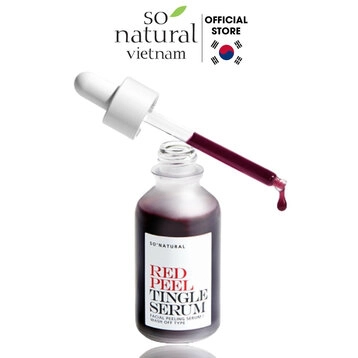 Serum So'Natural Red Peel Tingle Tái Tạo và Làm Sáng Da (35ml)