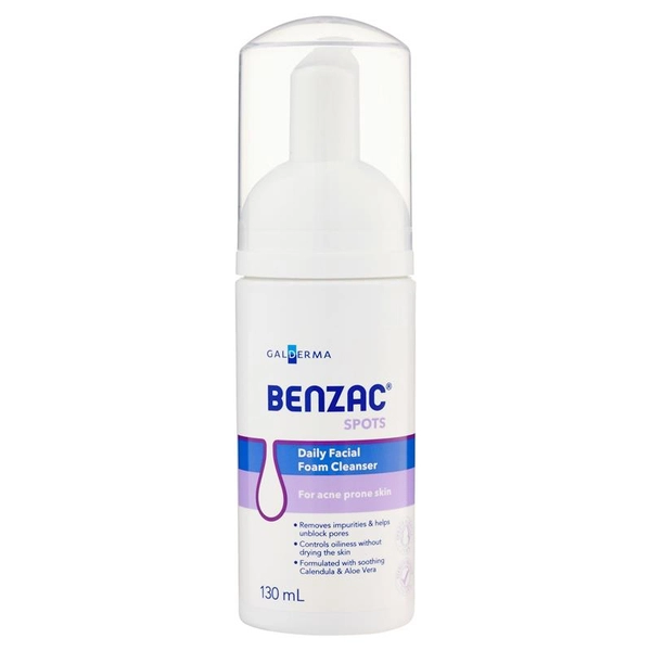 Sữa rửa mặt BENZAC dạng bọt Purifying Cleanser 130ml