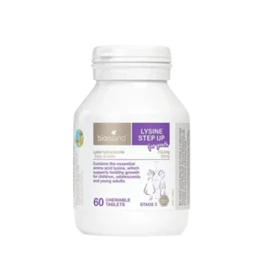Viên Nhai Bio Island Lysine Step Up For Youth 60 Viên