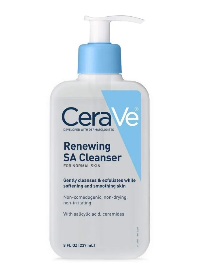 Sữa Rửa Mặt CeraVe SA Smoothing Cleanser (236ml) – Xanh Dương, Làm Mịn Và Làm Sạch Da